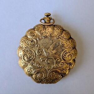 Vintage Max Factor Golden Lark Compact